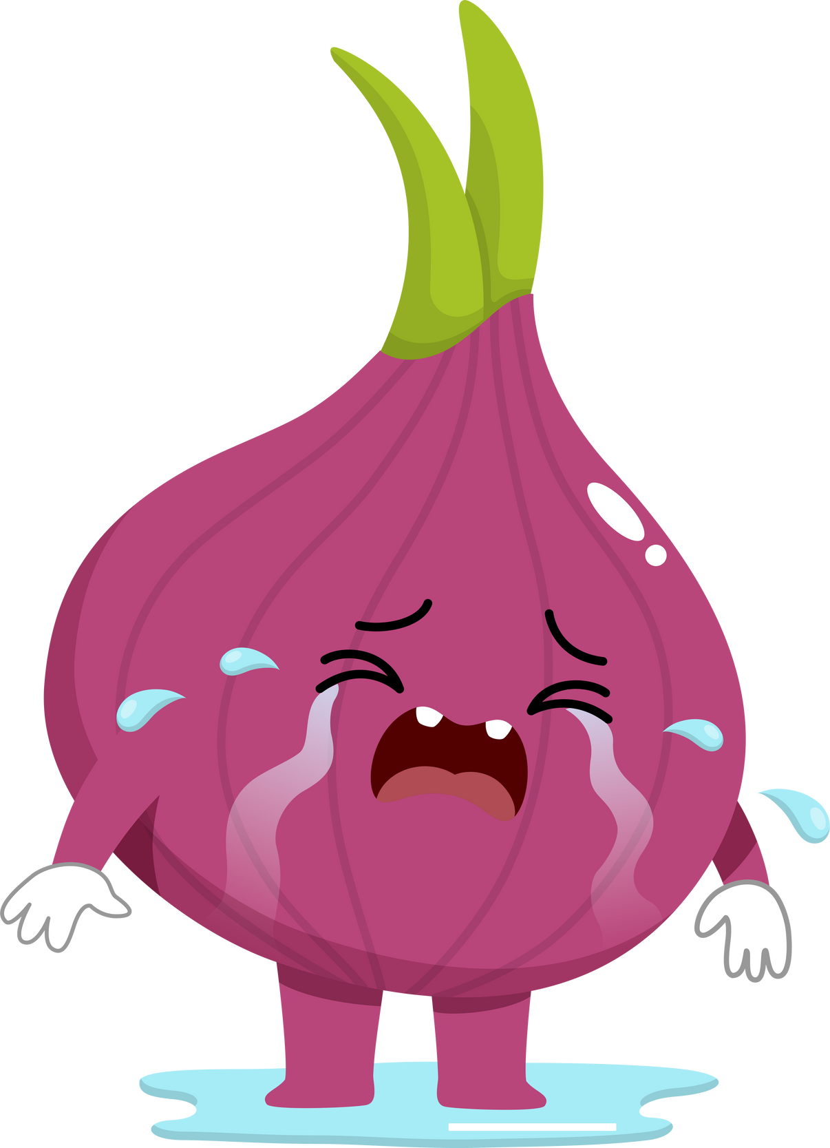 Crying Onion Illustration